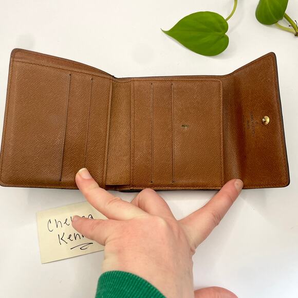 Louis Vuitton Monogram Canvas Square Elise Monogram Wallet Double Sided 0050 - Picture 11 of 16